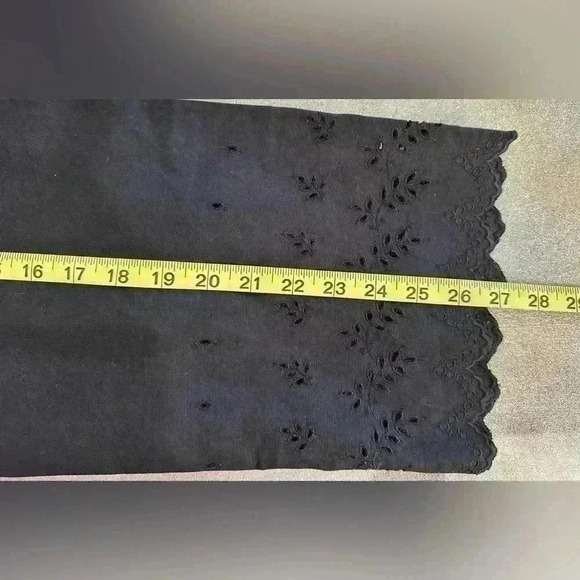 Ann Taylor Loft Linen Blend Black Women's Pants (369) - Picture 8 of 9